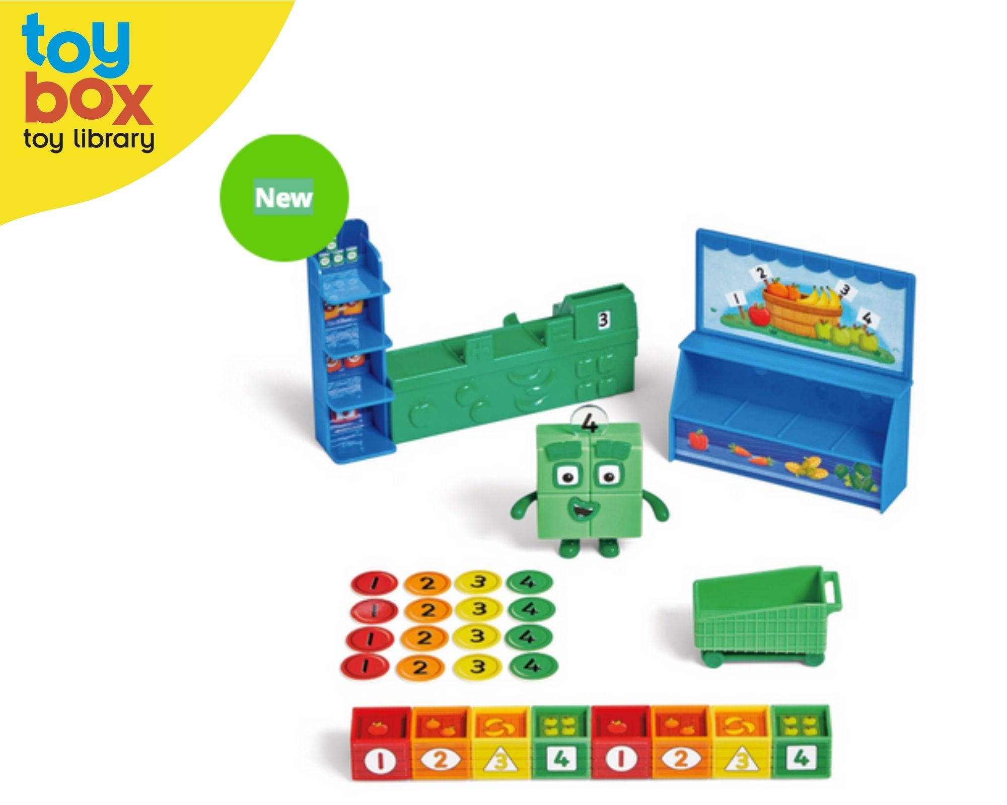 Numberblocks Add It Up Mini Market Figure Playset